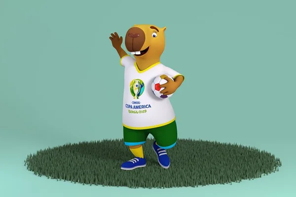 Mascote da Copa América será uma capivara; votação definirá o nome