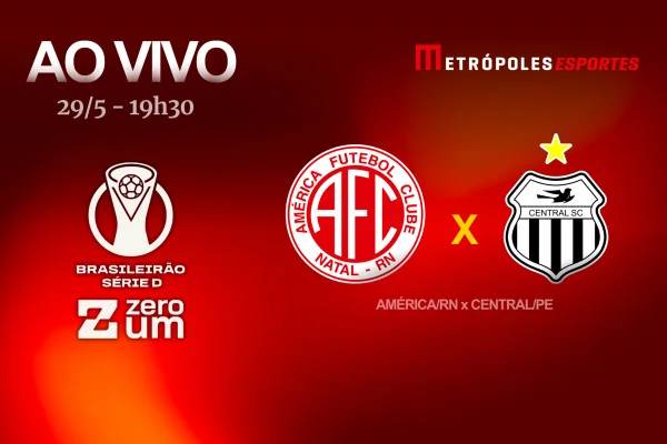 Arte do jogo América-RN x Central-PE