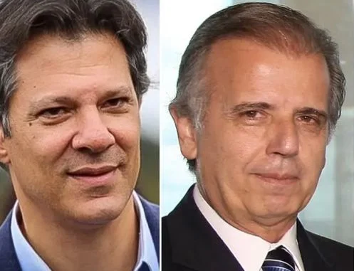 O ministro da Fazenda, Fernando Haddad, e o ministro da Defesa, José Múcio.