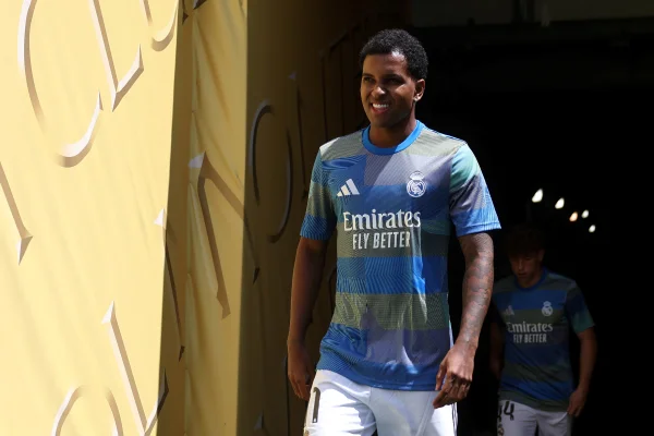 Foto colorida de Rodrygo, do Real Madrid - Metrópoles