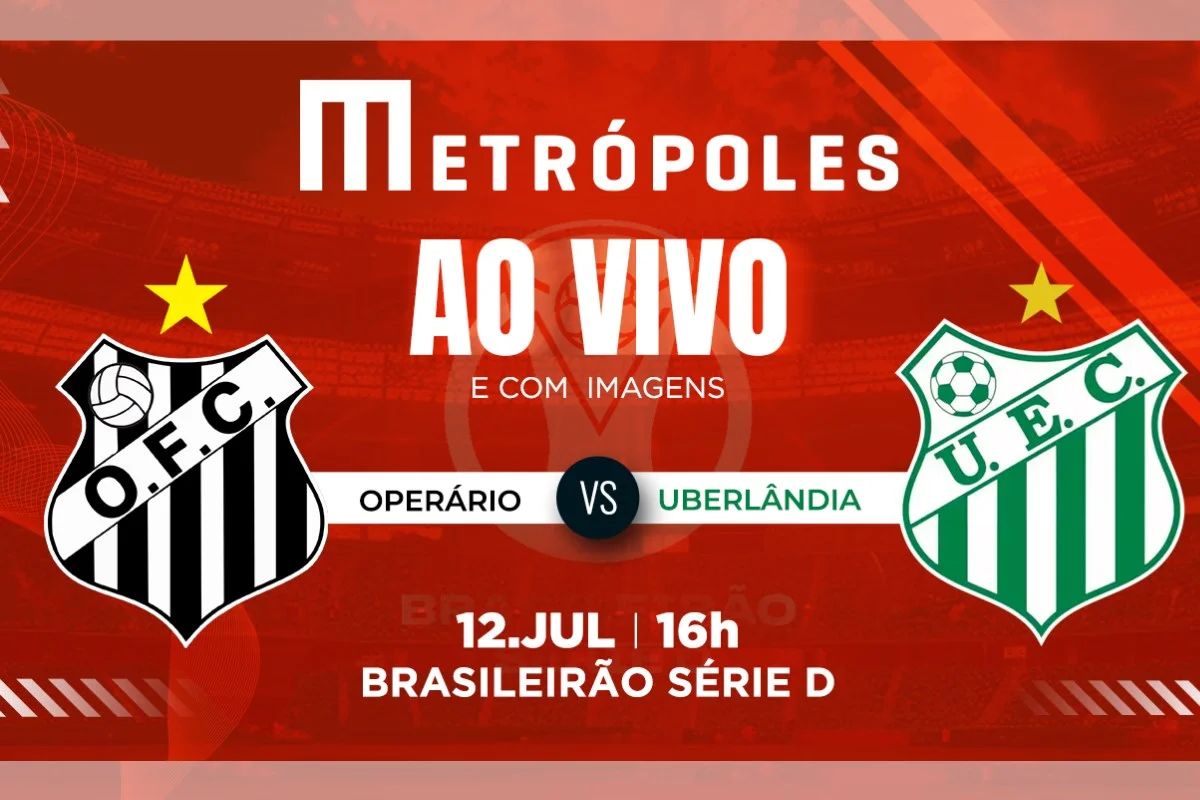 Série D: assista ao vivo e com imagens Operário-MS x Uberlândia-MG