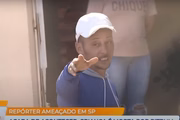 Repórter do SBT foi ameaçado durante reportagem sobre a morte de uma menina de 2 anos atacada por pitbull