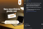 Nas redes sociais, o local ainda oferta o espaço como um lugar comercial