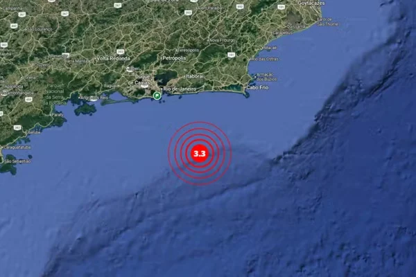 Imagem colorida, Tremor de magnitude 3.3 é registrado no litoral do Rio de Janeiro - Metrópoles