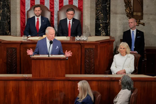 O Rei Charles III discursa perante uma sessão conjunta do Congresso dos EUA
