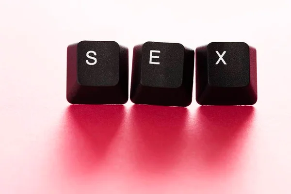 Teclas formando a palavra sex