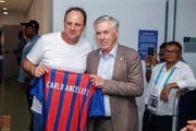 Rogério Ceni e Carlo Ancelotti Rogério Ceni e Carlo Ancelotti
