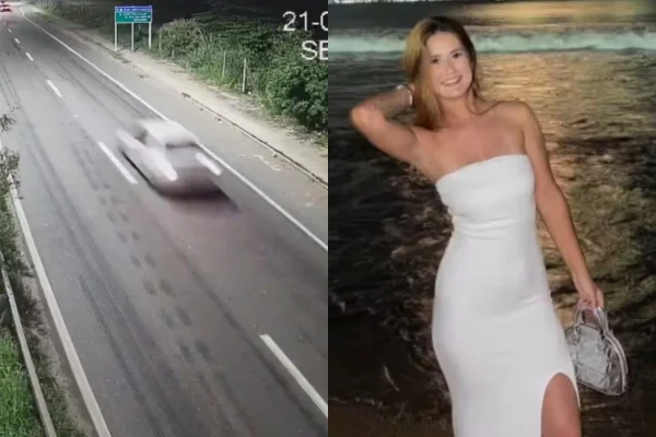 Imagem colorida, PCES divulga vídeo de racha e pede prisão de namorado de jovem morta - Metrópoles