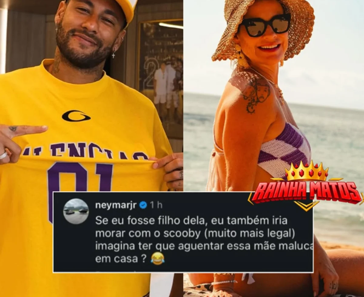 Neymar Jr. zomba e chama Luana Piovani de “mãe maluca” - imagem 1 Neymar Jr. zomba e chama Luana Piovani de “mãe maluca” - imagem 1