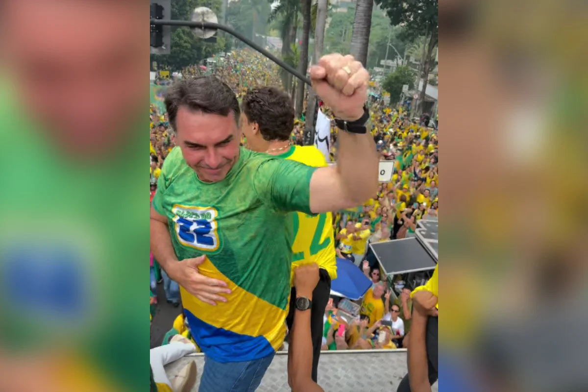 Flávio lota Praça da Liberdade com Nikolas, Cleitinho, Tarcísio e Zema - imagem 9 Flávio lota Praça da Liberdade com Nikolas, Cleitinho, Tarcísio e Zema - imagem 9
