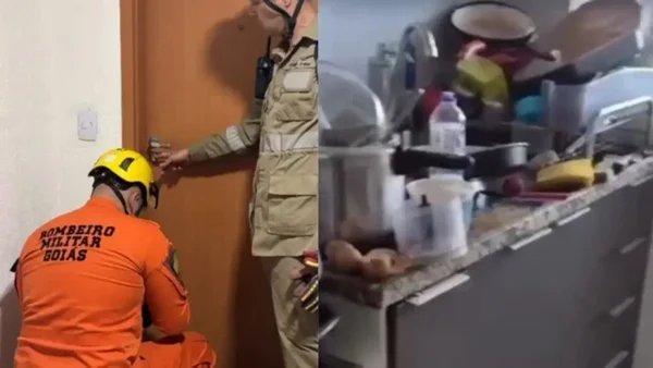 imagem colorida criança resgatada apartamento condições precarias