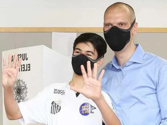 Bruno Covas e o filho Thomás