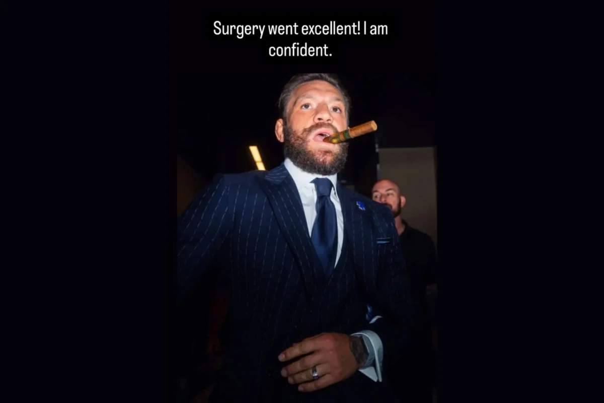 UFC: Conor McGregor anuncia sucesso em cirurgia no joelho direito - imagem 1 UFC: Conor McGregor anuncia sucesso em cirurgia no joelho direito - imagem 1