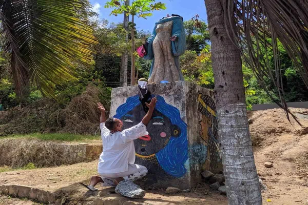 Imagem de Iemanjá é alvo constante de vandalismo em João Pessoa