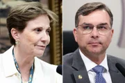 Tereza Cristina e Flávio Bolsonaro Tereza Cristina e Flávio Bolsonaro