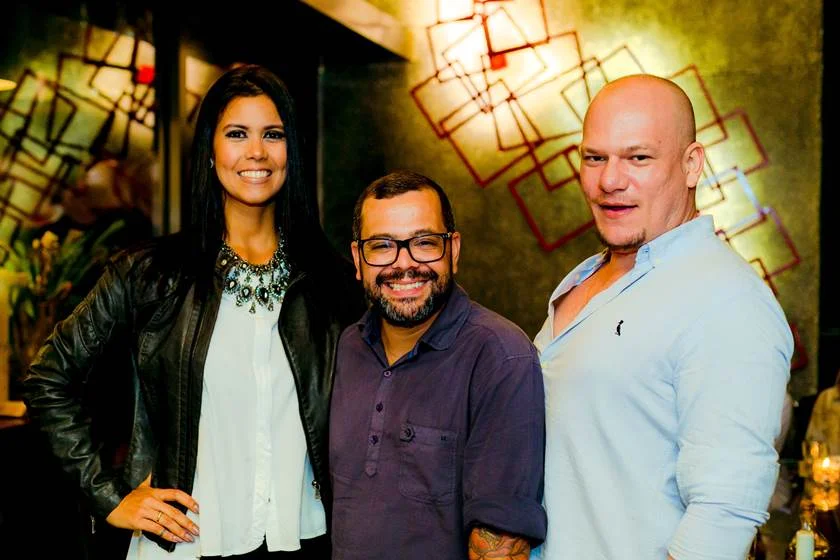 Fernanda Alarcão, Robson Bastos e João Junior Fernanda Alarcão, Robson Bastos e João Junior