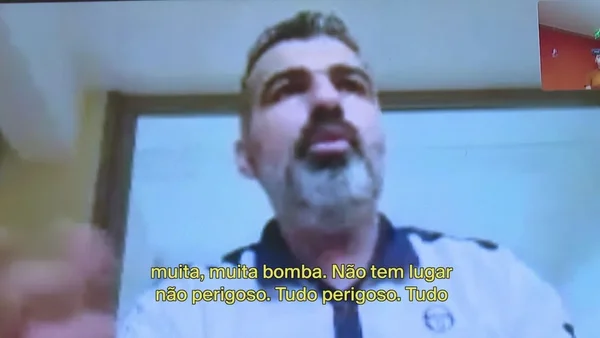 imagem colorida brasileiro em gaza