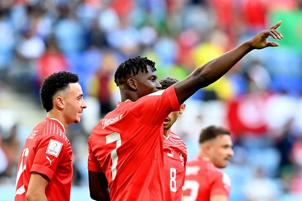 Embolo marcou, mas não comemorou o gol da Suíça contra Camarões