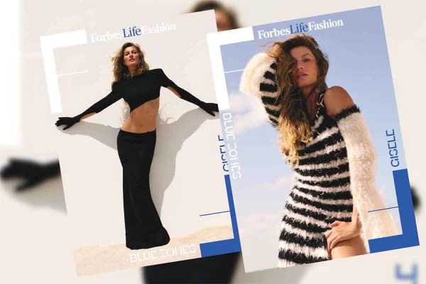 Capa da ForbesLife Fashion com Gisele Bündchen