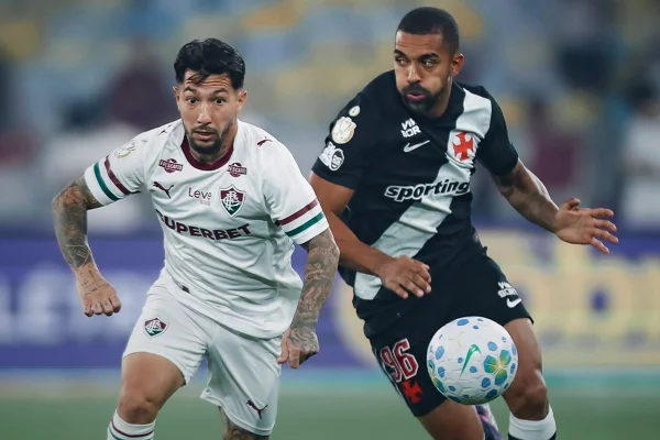 Foto colorida do jogo Fluminense x Vasco - Metrópoles