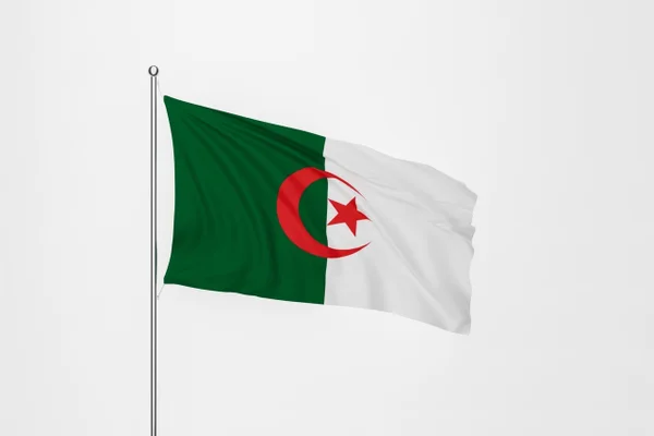 Imagem colorida mostra bandeira da Argélia - Metrópoles