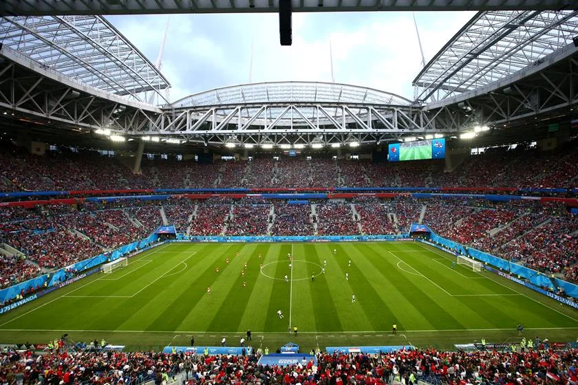 Estádio de São Petersburgo está lotado Estádio de São Petersburgo está lotado