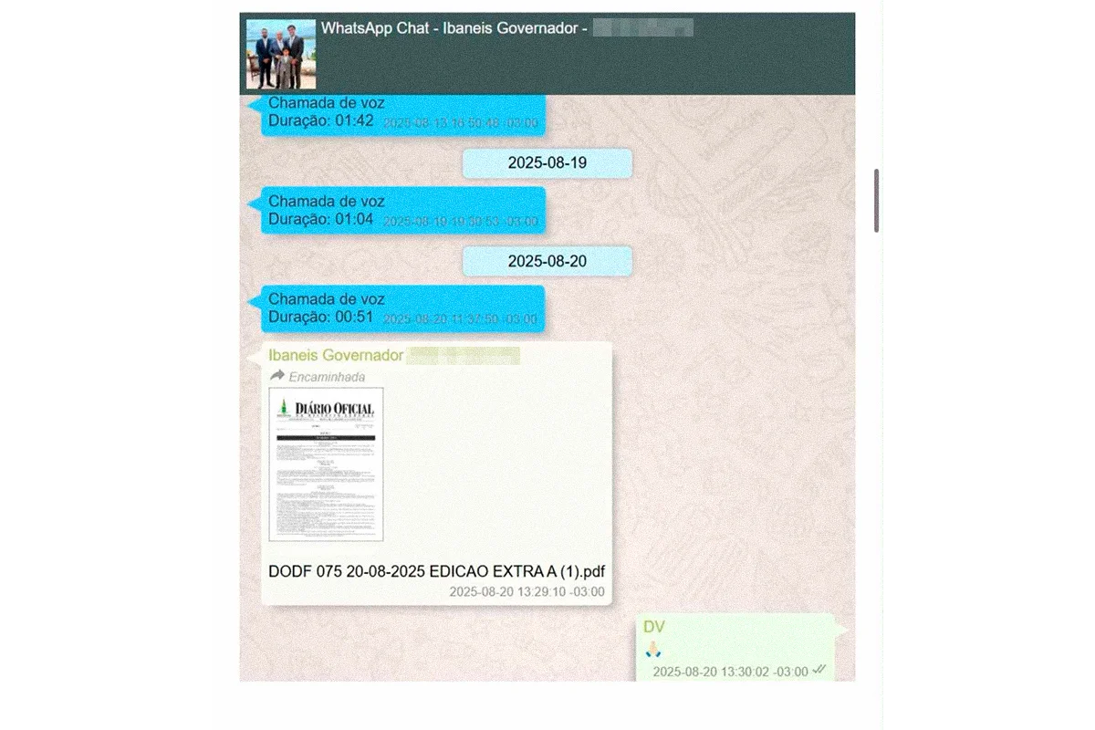 Diálogos de Ibaneis Rocha e Daniel Vorcaro Diálogos de Ibaneis Rocha e Daniel Vorcaro