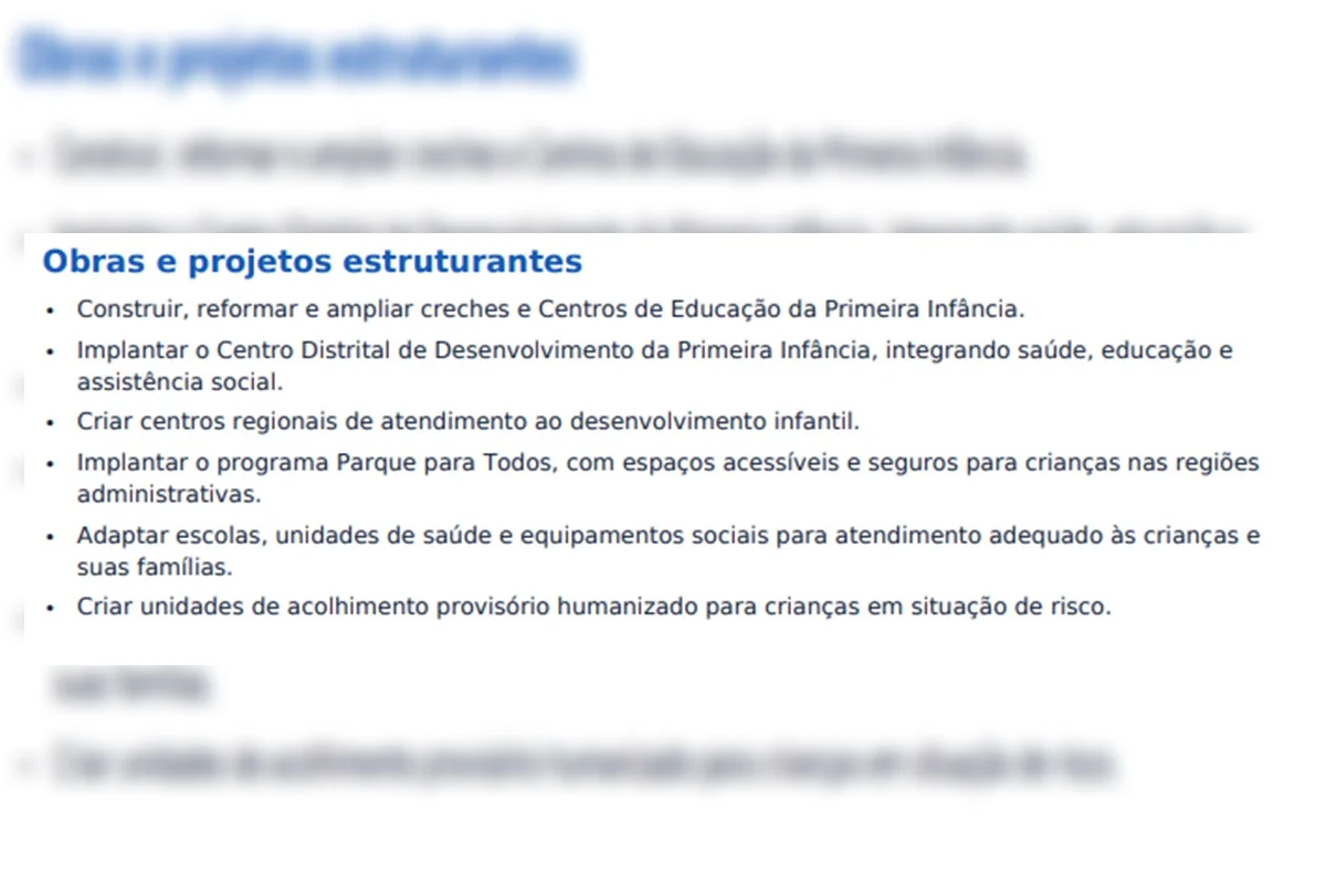 Dois dos 11 candidatos ao GDF não têm propostas para crianças - imagem 2 Dois dos 11 candidatos ao GDF não têm propostas para crianças - imagem 2