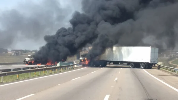 Assalto em Viracopos deixa dois baleados e fecha rodovia