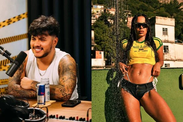 Montagem colorida de Mítico e Anitta - Metrópoles