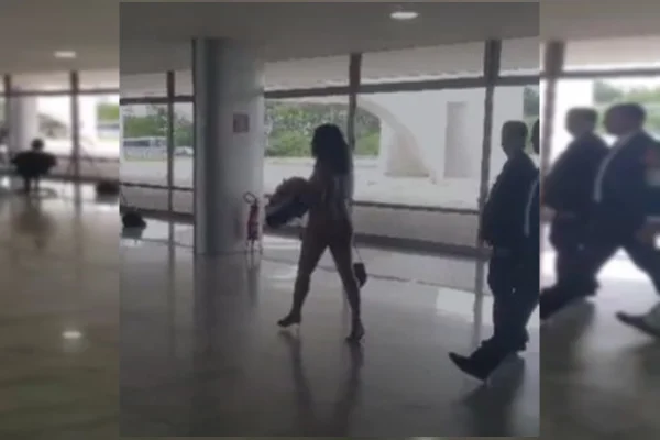 Vídeo mostra mulher andando pelada no Palácio do Planalto; veja