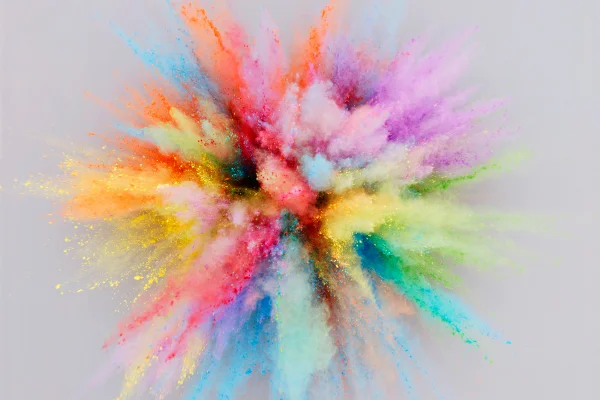 Imagem colorida de explosão de cores - Metrópoles