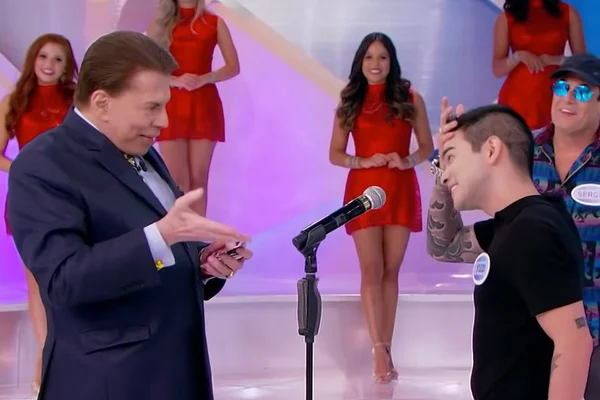 Silvio Santos e Yudi Tamashiro
