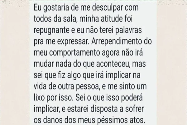PR: estudante é acusada de abusar de professora para “cumprir desafio”