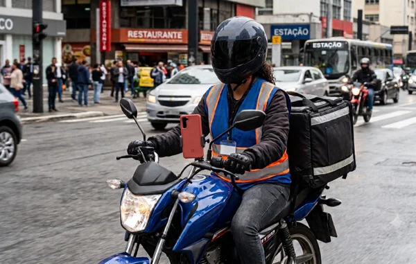 Motorista de app que usa moto para trabalho - Metrópoles