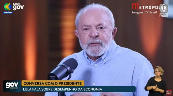 imagem colorida do presidente Lula - Metrópoles