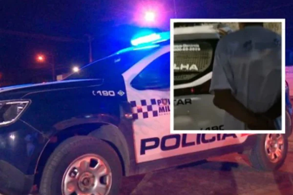 Imagem colorida de homem sendo preso pela polícia - Metrópoles