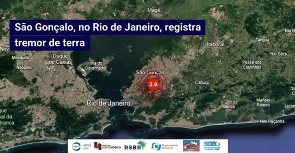 São Gonçalo (RJ) registra terremoto de baixa magnitude - Metrópoles