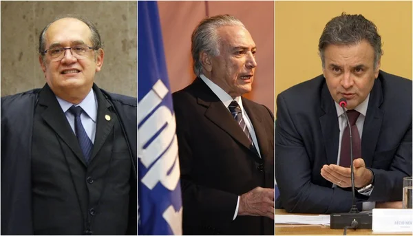 Instituto de Gilmar Mendes reúne Temer, Aécio e Serra em seminário