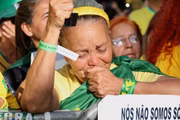 Manifestantes participam de ato bolsonarista na Avenida Paulista