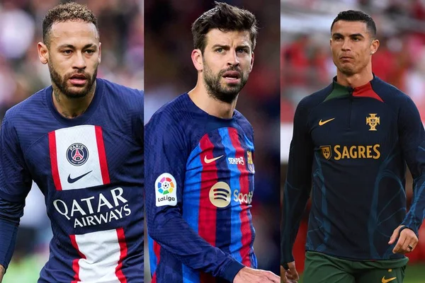 Neymar, Piqué e CR7 - Metrópoles