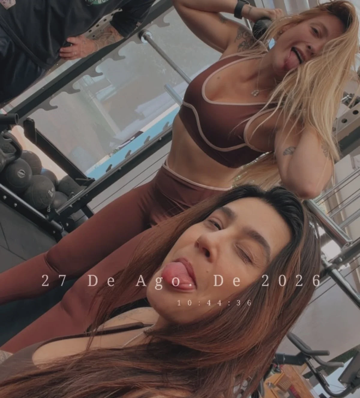 Lauana Prado e Tati Dias treinaram juntas Lauana Prado e Tati Dias treinaram juntas
