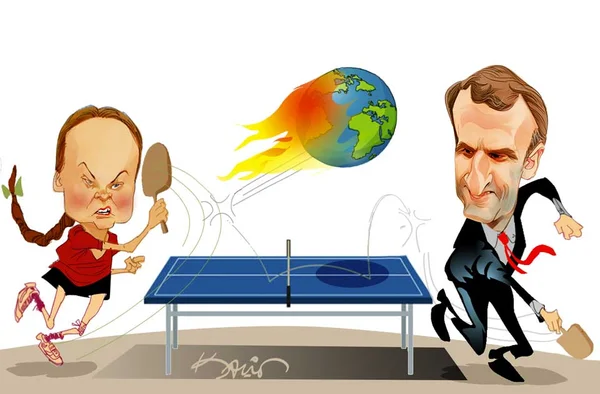 Greta e Macron, estou sentindo cheiro de neurônio queimado…