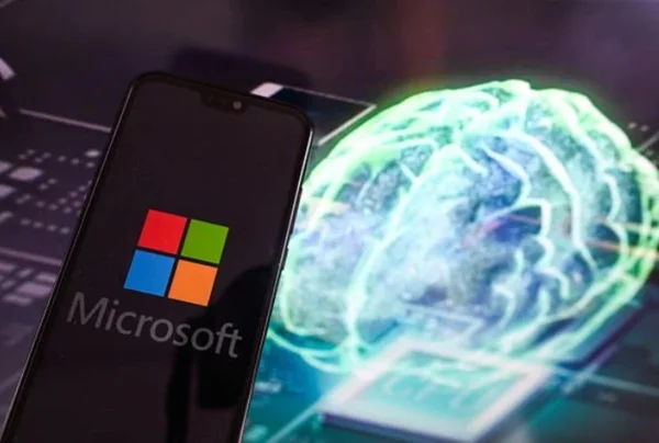 Tela mostrando logo da Microsoft