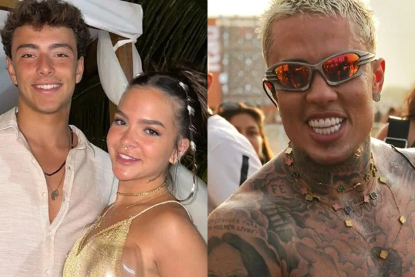 Mel Maia com o namorado, João Maria; MC Daniel