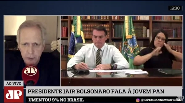 Bolsonaro concede entrevista