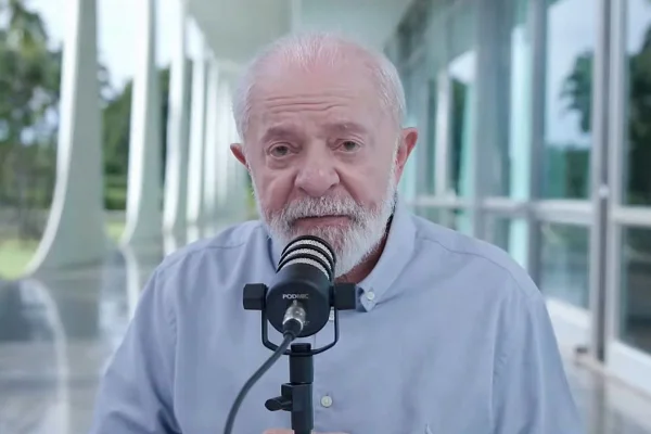 Reprodução de vídeo de Lula em entrevista no Palácio da Alvorada - Metrópoles