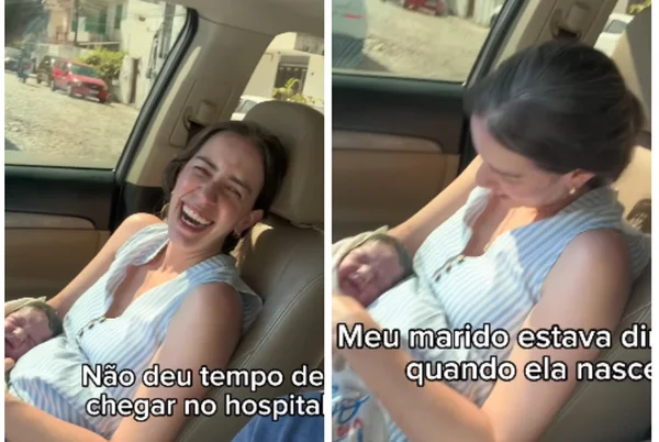 Médica faz próprio parto dentro de carro e enrola bebê em pano de prato