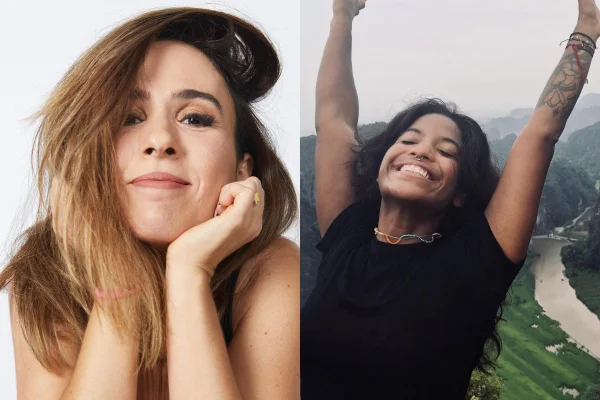 Montagem colorida de Tatá Werneck e Juliana Marins - Metrópoles