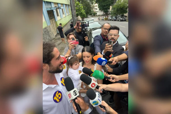 Candidato do MDB ao Governo de Minas votou por volta das 8h30 deste domingo (4/10), no bairro Funcionários